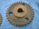 Vintage Cast Iron Industrial 2 Gear Sprockets Rustic Decor Steampunk Heavy Other photo 4