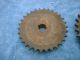 Vintage Cast Iron Industrial 2 Gear Sprockets Rustic Decor Steampunk Heavy Other photo 5
