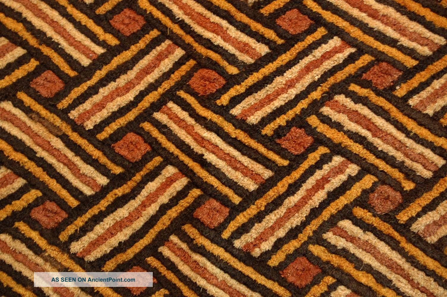 African – Kasai Velvet - Kuba Congo Shoowa Textile Geometric Tapestry Other photo