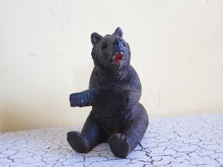 Vintage 1930 ' S Black Forest German Bear Sculpture Figurine photo
