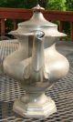 Antique American Pewter Tall Teapot,  Marked Leonard,  Reed & Barton,  C.  1835 Metalware photo 1