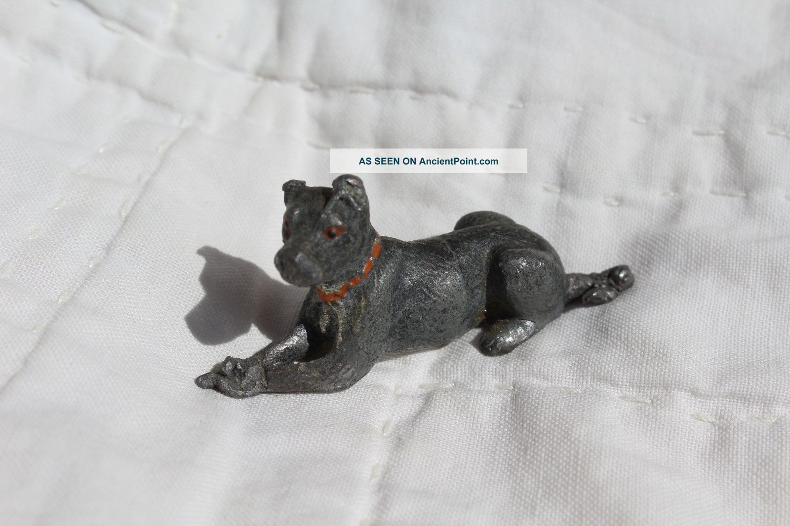 Noreserv Early 1900s Miniature Metal Labrador Dog Dollhouse Germany? Not Bronze Metalware photo