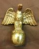 Antique Vintage Solid Brass Eagle Finial 4 