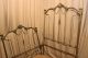 Authentic Antique Ornate Brass Iron Twin Headboard Footboard Will Ship 1900-1950 photo 9