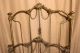 Authentic Antique Ornate Brass Iron Twin Headboard Footboard Will Ship 1900-1950 photo 5
