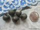 2414 – Five Pewter Bright Cut Antique Ball Buttons Buttons photo 2