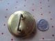 2291 – J – Very Cool Antique Bridle Button With Gold Letter P Under Glass Buttons photo 1