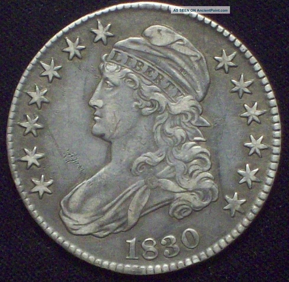 1830 Bust Half Dollar Silver High Xf,  Detailig O - 103 Rare Priced To Sell The Americas photo