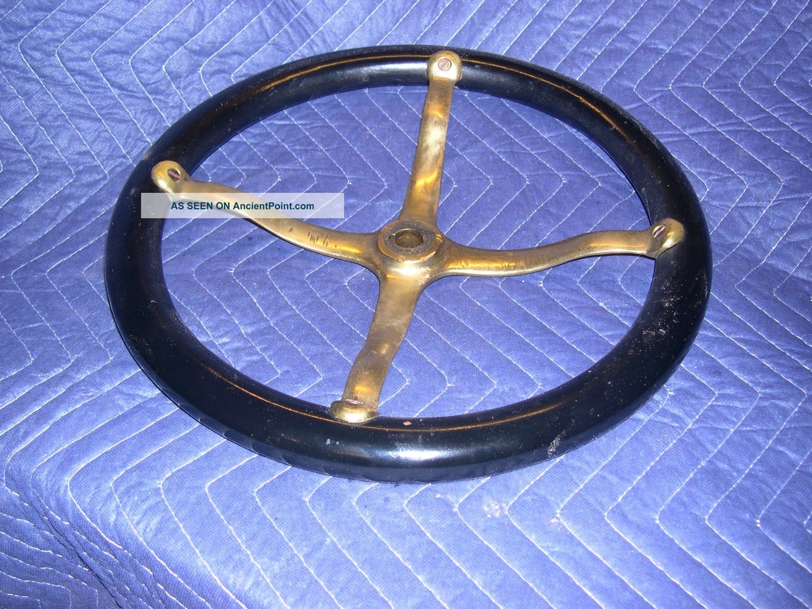 Ealy Model T Ford Brass Spider Steering Wheel,  Circa 1915 The Americas photo
