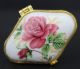 China Chinese Wu Cai Porcelain Rose Flower Jewel Case Jewelry Box Boxes photo 2