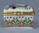 Chinese Porcelain Palace Belle Lady Square Jewellery Casket Jewelry Jewel Box Boxes photo 3