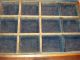 Vtg Antique Counter Top Display Case Oak Show Case Lift Top 12 Divided Squares Display Cases photo 6