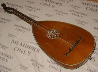 Fine Antique German Guitar Lute - Plays And Sounds Good - Needs Small Repair photo