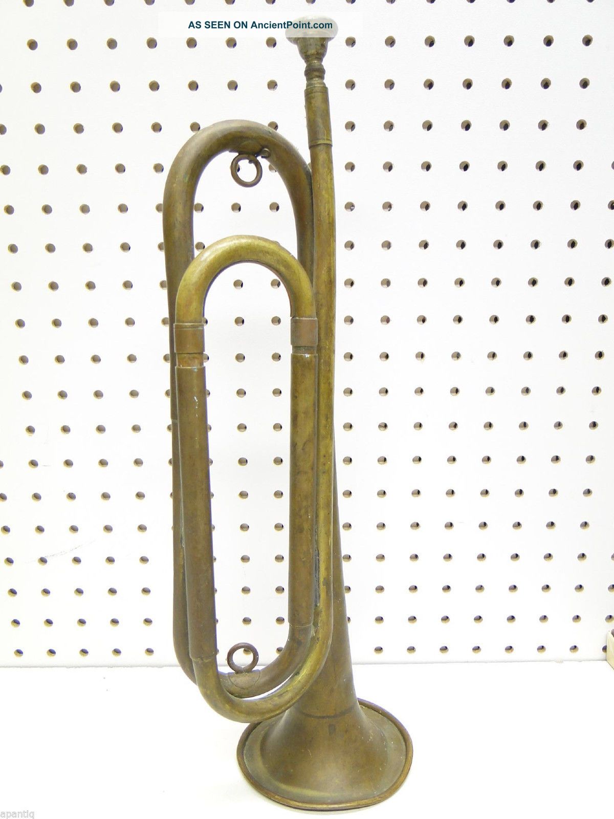 Antique Rexcraft Brass U.  S.  Regulation Bugle Boy Scouts - Army Brass photo