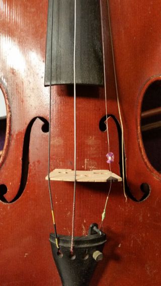 Old German Antonius Stradivarius Copy 4/4 Violin W/ Case photo