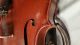 Old German Antonius Stradivarius Copy 4/4 Violin W/ Case String photo 2