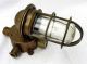 Brass Explosion Proof Industrial Light Fixture Cage Glass Junction Box R&s Ny Chandeliers, Fixtures, Sconces photo 9