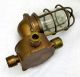 Brass Explosion Proof Industrial Light Fixture Cage Glass Junction Box R&s Ny Chandeliers, Fixtures, Sconces photo 1