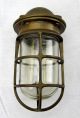 Brass Explosion Proof Industrial Light Fixture Cage Glass Junction Box R&s Ny Chandeliers, Fixtures, Sconces photo 2