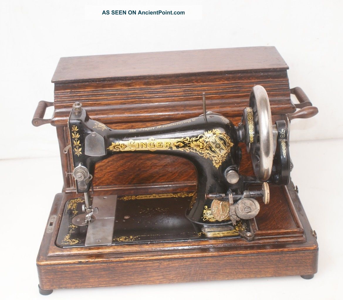 1911 Singer 28 (k) Antique Hand Crank Sewing Machine 128 27 127 Sewing Machines photo