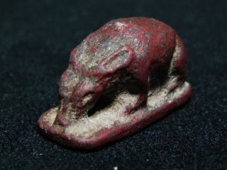 Zurqieh - Large Red Jasper Ant Eater Amulet,  1075 - 600 B.  C photo