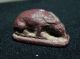 Zurqieh - Large Red Jasper Ant Eater Amulet,  1075 - 600 B.  C Egyptian photo 2