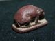 Zurqieh - Large Red Jasper Ant Eater Amulet,  1075 - 600 B.  C Egyptian photo 3