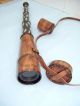 Brass Telescope Spyglass,  Leather Overlay 18 