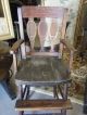 Rare Antique Heywood Brothers Wakefield Co.  Ny High Chair Oak Tray Wood,  Marked 1800-1899 photo 1