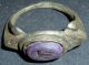 Stunning Roman,  Silver Ring With Purple Gem,  Wearable Circa 200 - 300 Ad - 87 - Roman photo 2