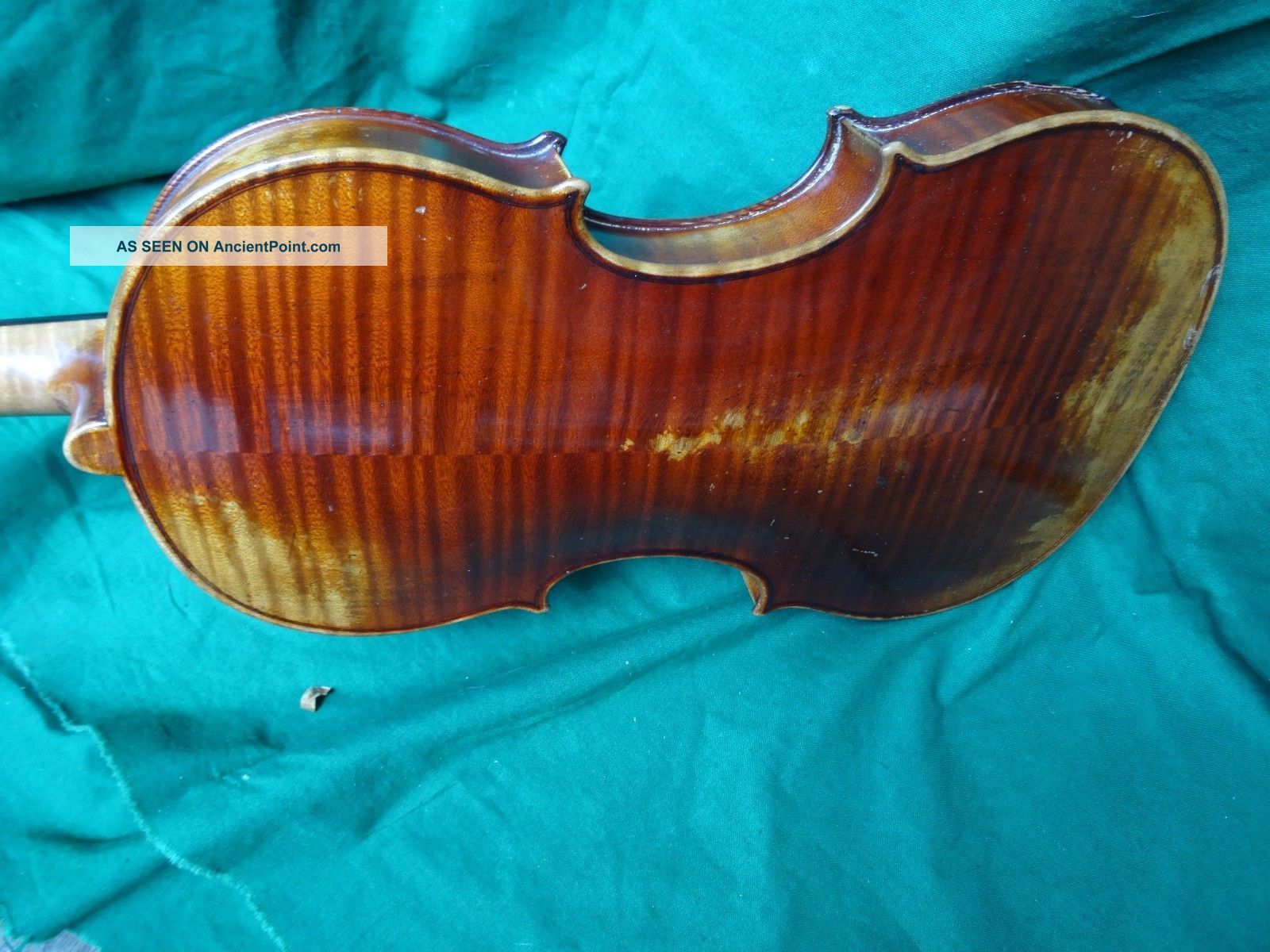 Old German Violin Wilhelm Durrschmidt Markneukirchen 1924flamey String photo