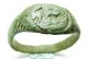 Authentic Viking Era Bronze Ring Depicting Monster - Wearable - Ad 1100 - T1 Scandinavian photo 3