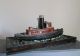 Antique Old Early 1900 ' S Wooden Tug Steamer Boat Folk Art Carved Hand Made Ship Model Ships photo 4