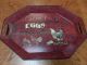 Serving Tray Hard Plastic/resin,  Red,  