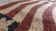Vintage American Flag Hooked Rug 35 