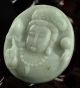 Light Green 100 Natural A Jade Jadeite Pendant Goddess Of Mercy B34 Necklaces & Pendants photo 2