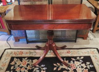 Antique Duncan Phyfe Game/card Table Mahogany photo