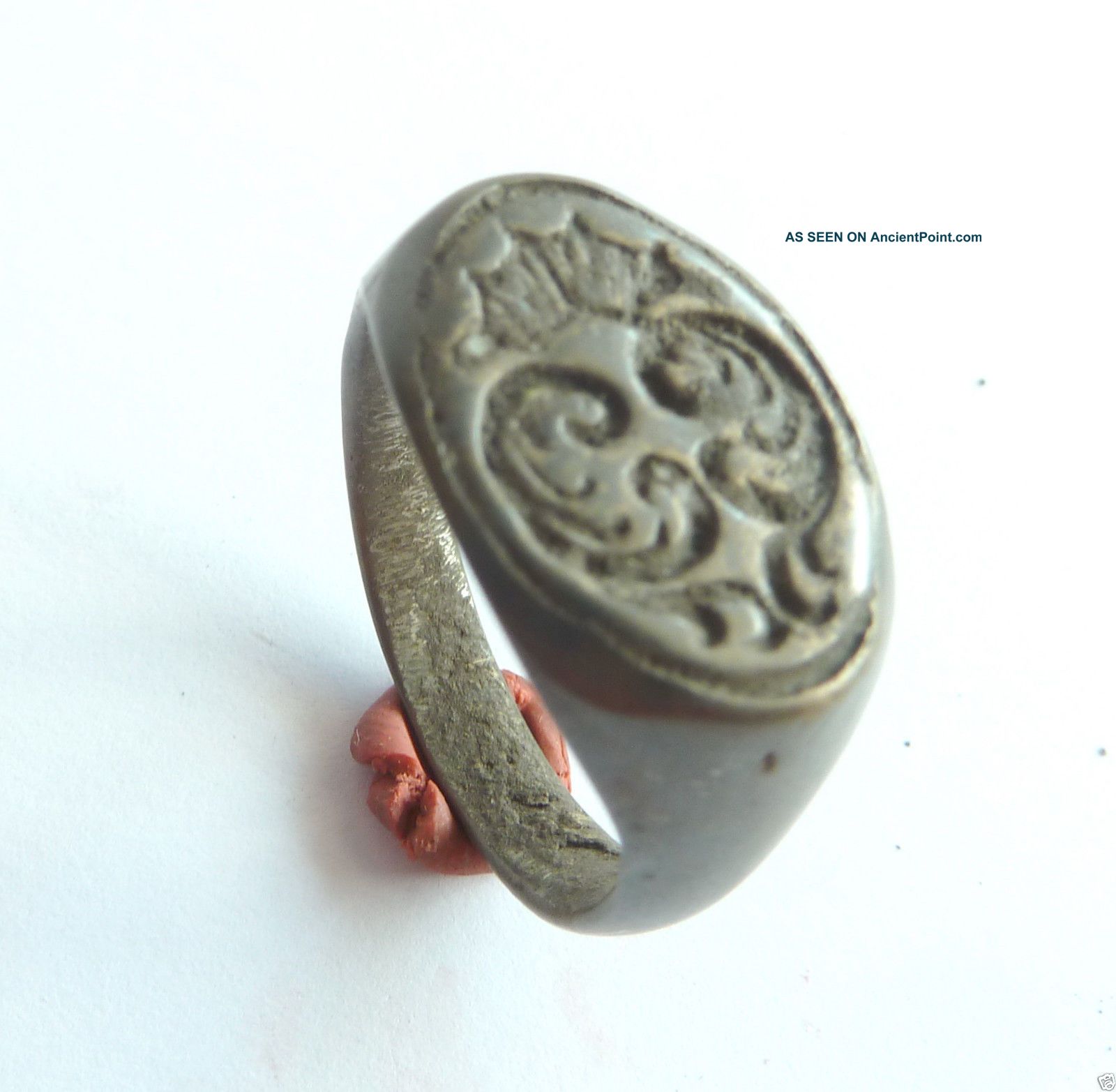 Ancient Post - Medieval Bronze Seal - Ring (709). Other photo
