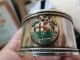 Solid Silver Napkin Ring With Enamelled Bellingham Bowling Club Crest 1937 Napkin Rings & Clips photo 1
