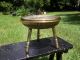 Vintage Solid Brass Missionary Style Stool Marked India Far Eastern photo 1