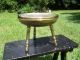 Vintage Solid Brass Missionary Style Stool Marked India Far Eastern photo 6