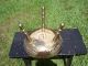Vintage Solid Brass Missionary Style Stool Marked India Far Eastern photo 7