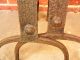 Antique Early American Hand Wrought Iron Fireplace Hearth Andirons 1750 - 1790 Primitives photo 6