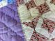 Handquilted Vintage Lavender Star Quilt Circa 1900s Other photo 1