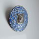 Rare Scottish Iona Silver & Blue Enamel Shield Brooch By Alexander Ritchie C1939 Brooches/ Jewellery photo 2