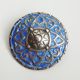Rare Scottish Iona Silver & Blue Enamel Shield Brooch By Alexander Ritchie C1939 Brooches/ Jewellery photo 3