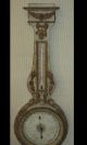 Unusual Antique 19th C Louis Xvi Style Barometer Barometers photo 1