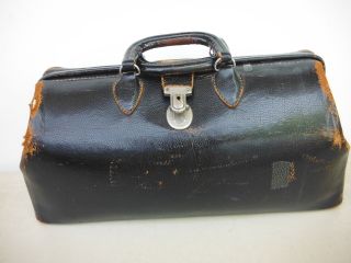 Antique Leather Doctor ' S Bag Top - Grain Cow Hide Kruse 1825 photo