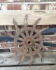 Antique John Deere Rotary Hoe,  Metal Spike Wheel,  Garden Art Sunflower Garden photo 3