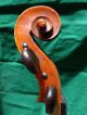 Vintage German Violin E Reinhold Schmidt Strad Model C.  1920 Flamey 1 Piece Back String photo 5
